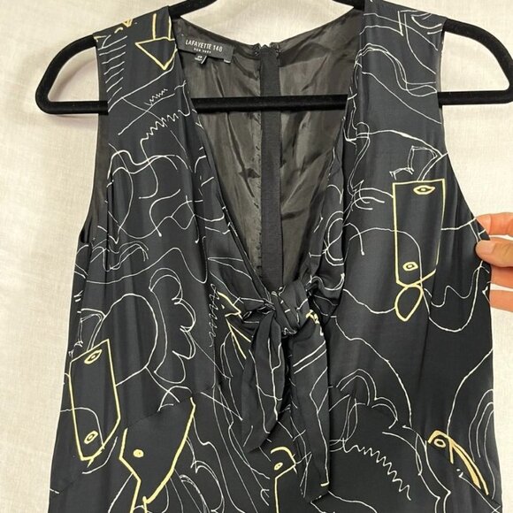 Lafayette 148 Adelphi Wide Leg Jumpsuit Womens XS Sleeveless Art To Wear - Picture 4 of 15